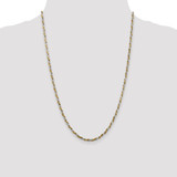 Sterling Silver And Vermeil 2.5mm Diamond-cut Rope Chain - QD-509986C8-6958