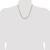 Sterling Silver And Vermeil 3.5mm Diamond-cut Rope Chain - QD-68495942-2147