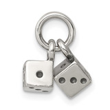 Sterling Silver Antique Dice Charm