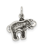 Sterling Silver Antique Elephant Charm