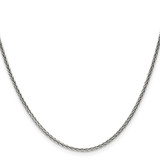 Sterling Silver Antiqued 1.6mm Solid Square Spiga Chain - QF-EECD7C76-3167