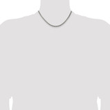 Sterling Silver Antiqued 3.6mm Round Box Chain - QF-D3E2AE92-3149