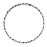 Sterling Silver Antiqued 5.25mm Slip-on Bangle - QB-39FFE7D1-5025