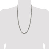 Sterling Silver Antiqued 6.0mm Curb Chain - QC-48329236-6050