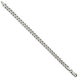 Sterling Silver Antiqued 6.5mm Curb Chain - QC-DA4BE78F-2393