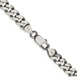 Sterling Silver Antiqued 7.5mm Curb Chain - QC-5057B888-9810