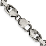Sterling Silver Antiqued 8.6mm D/C Elongated Open Link Chain - QF-C5049099-8137