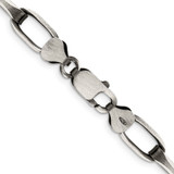 Sterling Silver Antiqued 8mm Elongated Open Link Chain - QF-0177FE63-2329