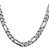 Sterling Silver Antiqued 9mm Figaro Chain - QF-760D68BC-6559