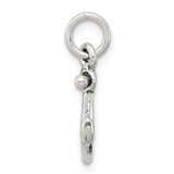 Sterling Silver Antiqued Anchor Charm - QC-E1112867-9064