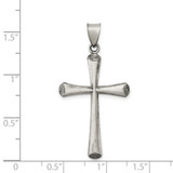 Sterling Silver Antiqued and Brushed Latin Cross Pendant