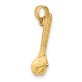 14K 3-D Adjustable Wrench Charm