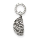 Sterling Silver Antiqued Basketball Charm - QC-58FD3AD3-6589