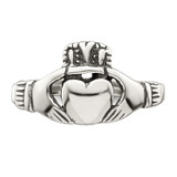 Sterling Silver Antiqued Claddagh Ring - QR-36E2BD12-5199