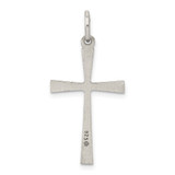 Sterling Silver Antiqued Cross Charm - QC-B1292782-8089