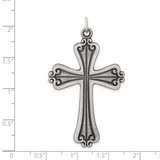 Sterling Silver Antiqued Cross Charm - QC-EAFCC940-5983
