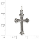 Sterling Silver Antiqued Cross Pendant - QC-006D56BA-3885