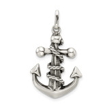 Sterling Silver Antiqued Cross Pendant - QC-18E354C0-8129