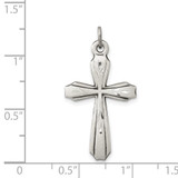 Sterling Silver Antiqued Cross Pendant - QC-A4A4F2F0-7643