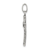 Sterling Silver Antiqued Cross Pendant - QC-B2B5FFE5-8271
