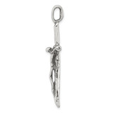 Sterling Silver Antiqued Crucifix Charm - QC-73769205-4487