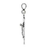 Sterling Silver Antiqued Crucifix Charm - QC-75D75260-5217