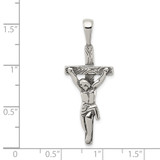 Sterling Silver Antiqued Crucifix Pendant - QC-187A5335-2135
