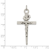 Sterling Silver Antiqued Crucifix Pendant - QC-8F44C319-6173