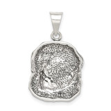 Sterling Silver Antiqued Dog Charm - QC-A8875D52-6408
