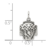 Sterling Silver Antiqued Ecce Homo Medal - QC-3769AFEF-3119