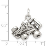 Sterling Silver Antiqued Go Kart Racer Charm