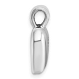 Sterling Silver Antiqued Heart Baby Foot Pendant - QC-7B8C6CDE-7205