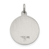 Sterling Silver Antiqued Infant of Prague Medal - QC-57AE4387-7609