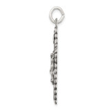Sterling Silver Antiqued INRI Crucifix Pendant - QC-294FD87E-5655