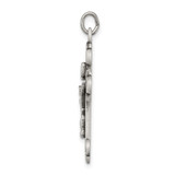 Sterling Silver Antiqued INRI Crucifix Pendant - QC-A8C29FFC-6681
