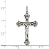 Sterling Silver Antiqued INRI Crucifix Pendant - QC-F4A16546-4916