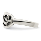 Sterling Silver Antiqued Knot Ring - QR-972F00DF-3508