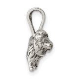 Sterling Silver Antiqued Lion Charm - QC-8D6B06B3-4636