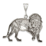 Sterling Silver Antiqued Lion Charm - QC-905D39A3-7923