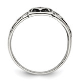 Sterling Silver Antiqued Masonic Ring - QR-AB9FD28A-2921