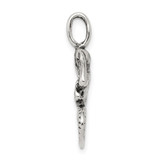 Sterling Silver Antiqued Mermaid Pendant - QC-6014251B-5360