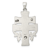 Sterling Silver Antiqued Mini Caravaca Crucifix Pendant