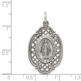 Sterling Silver Antiqued Miraculous Medal - QC-2A269E74-9642