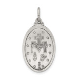 Sterling Silver Antiqued Miraculous Medal - QC-34AC7D74-5296