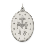 Sterling Silver Antiqued Miraculous Medal - QC-92BFCF19-8791