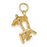 14K 3-D Beach Chair w/ Umbrella Charm - K7-8532D7ED-8207