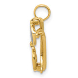 14k 3-D Black Enameled Moveable Sunglasses Pendant