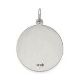 Sterling Silver Antiqued Sacred Heart of Jesus Medal - QC-418C837A-9683