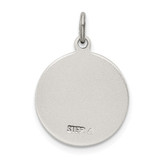 Sterling Silver Antiqued Saint Francis of Assisi Medal - QC-4120A96D-7863