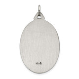 Sterling Silver Antiqued Satin St. Christopher Medal